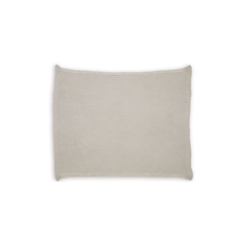 70 x 54 Leri Throw Blanket, Set of 3, Machine Knitted Gray Cotton image number 2