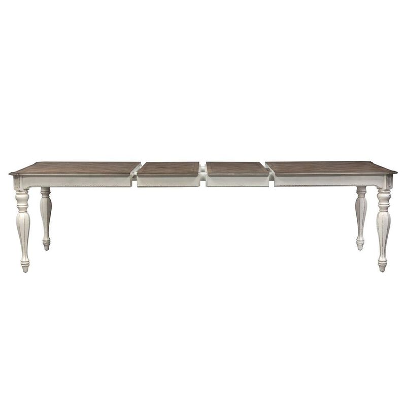 Liberty Furniture Magnolia Manor Rectangular Leg Table in Antique White image number 7