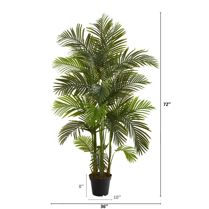 Hivvago 6 Feet Areca Palm Artificial Tree