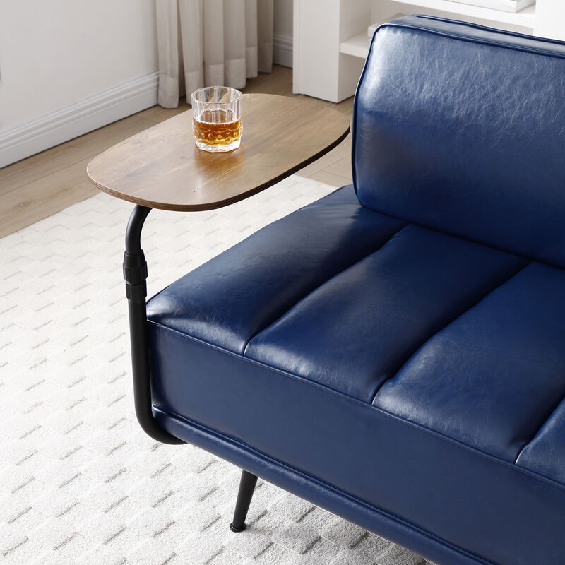 GOODSILO Modern Swivel Tray Ottoman Bench with Adjustable Tablet Stand image number 4