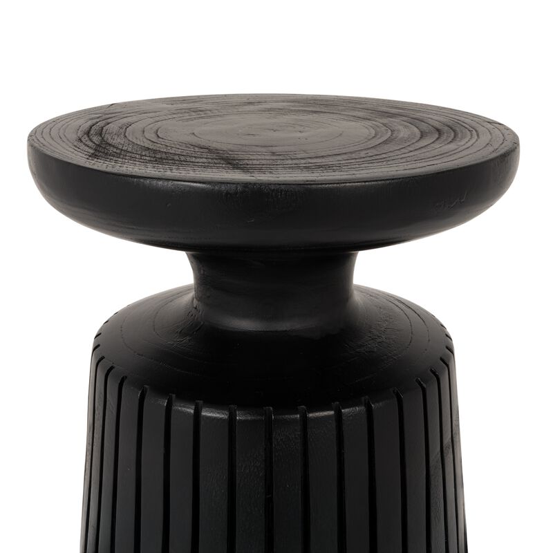 Paulownia Wood Planter and Pedestal End Table image number 3