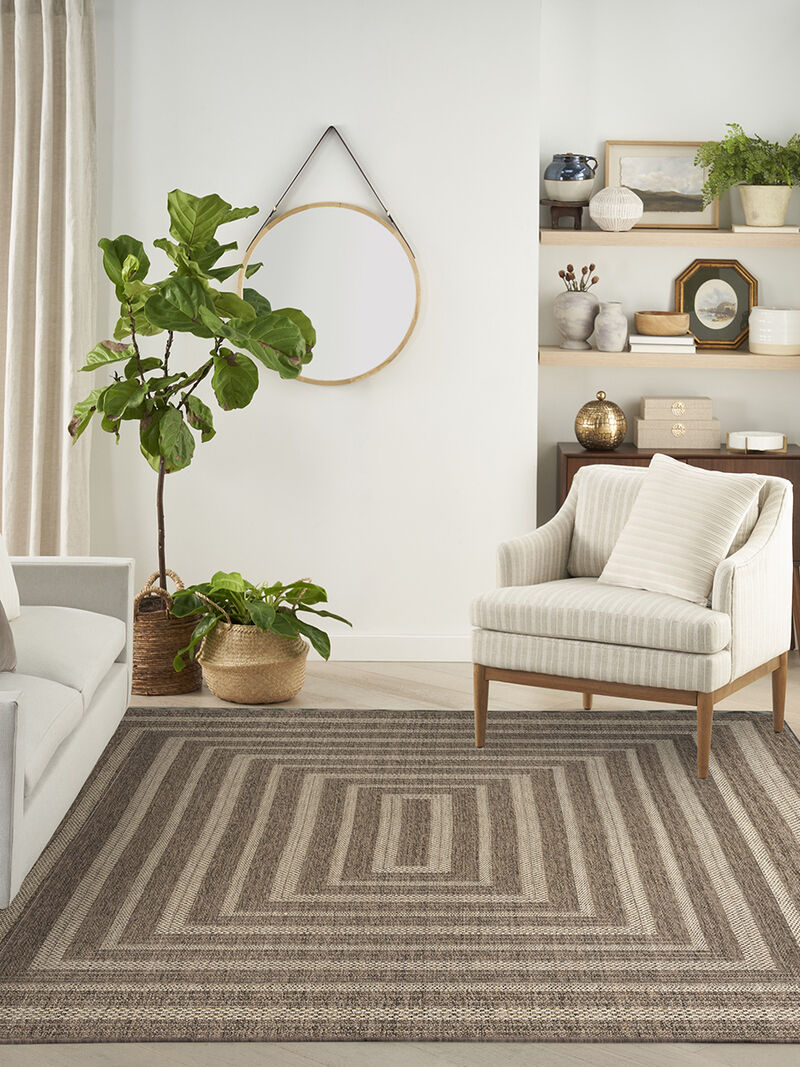 Tulum TLM04 Brown 10' x 14' Rug