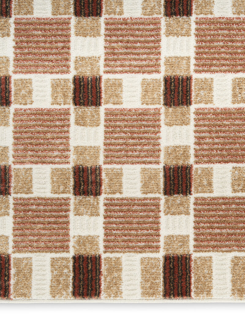 Nordic NRC14 Rust 4' x 6' Rug