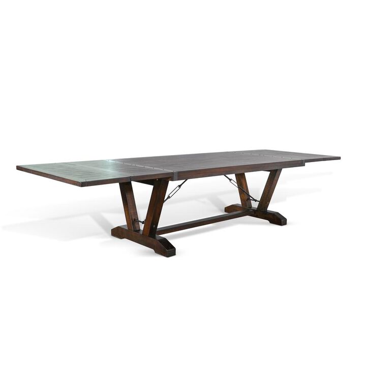 Sunny Designs Yellowstone Extension Table with Folding Leaves