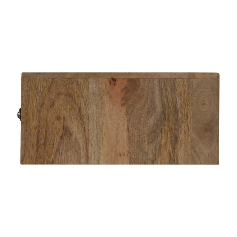 Artisan Furniture Solid Wood Floating Line Carved Nightstand