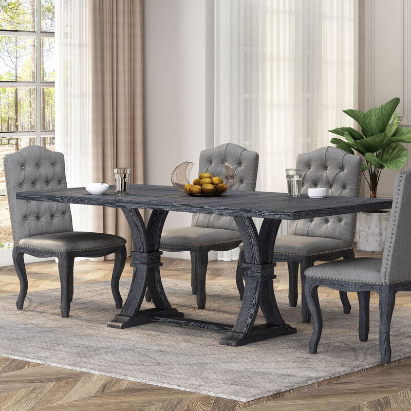 Christopher Knight Home Bellion Rustic Wood 6-8 Seater Expandable Dining Table