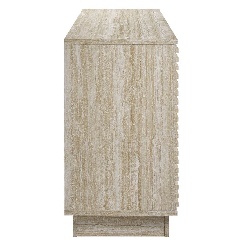 Modway Render 70 Faux Travertine Sideboard Cabinet TV Stand