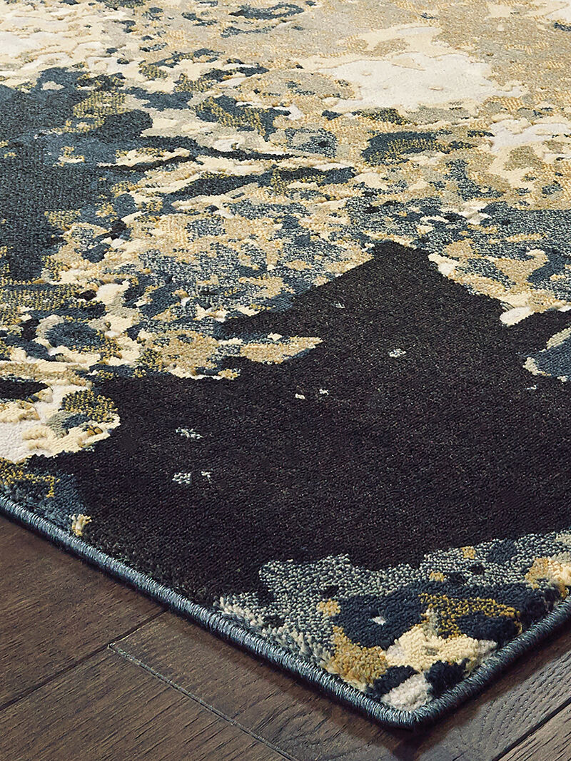 Bowen 1808Q 5'3" x 7'6" Navy Rug image number 2