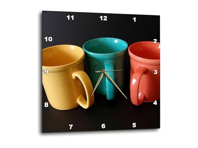 Coffee Tea Wall Clock 10 Inch Home Decor image number 0