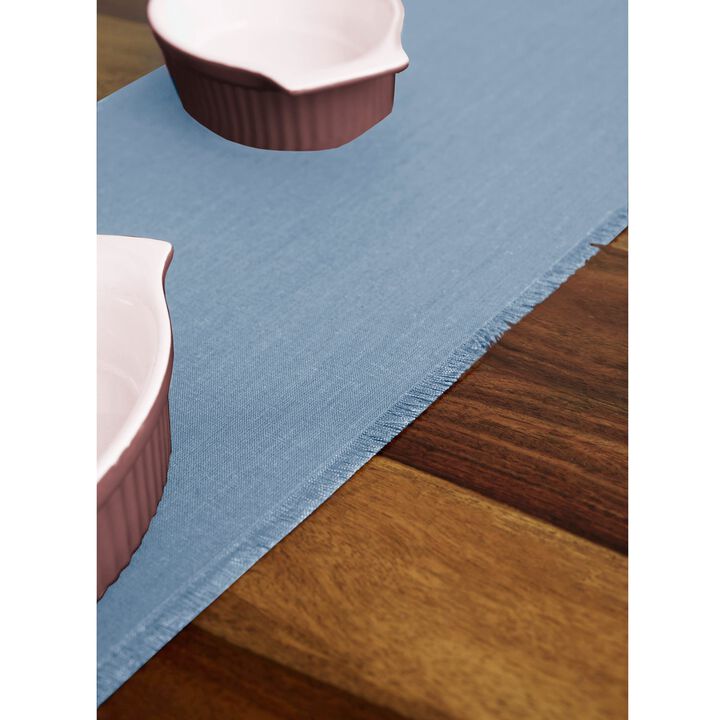 Solino Home 100% Pure Linen Table Runner - Fringe