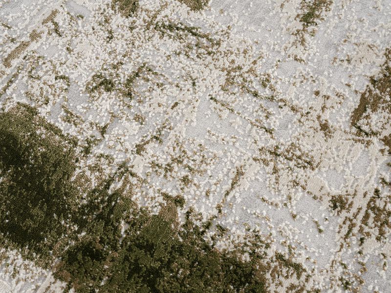 Rug Branch Silvan Contemporary Abstract Green Beige Indoor Area Rug