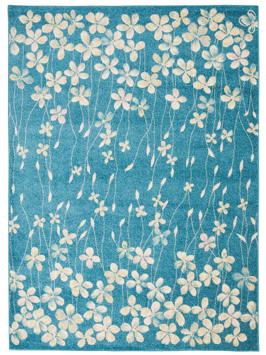 Tranquil TRA04 Turquoise 6' x 9' Rug