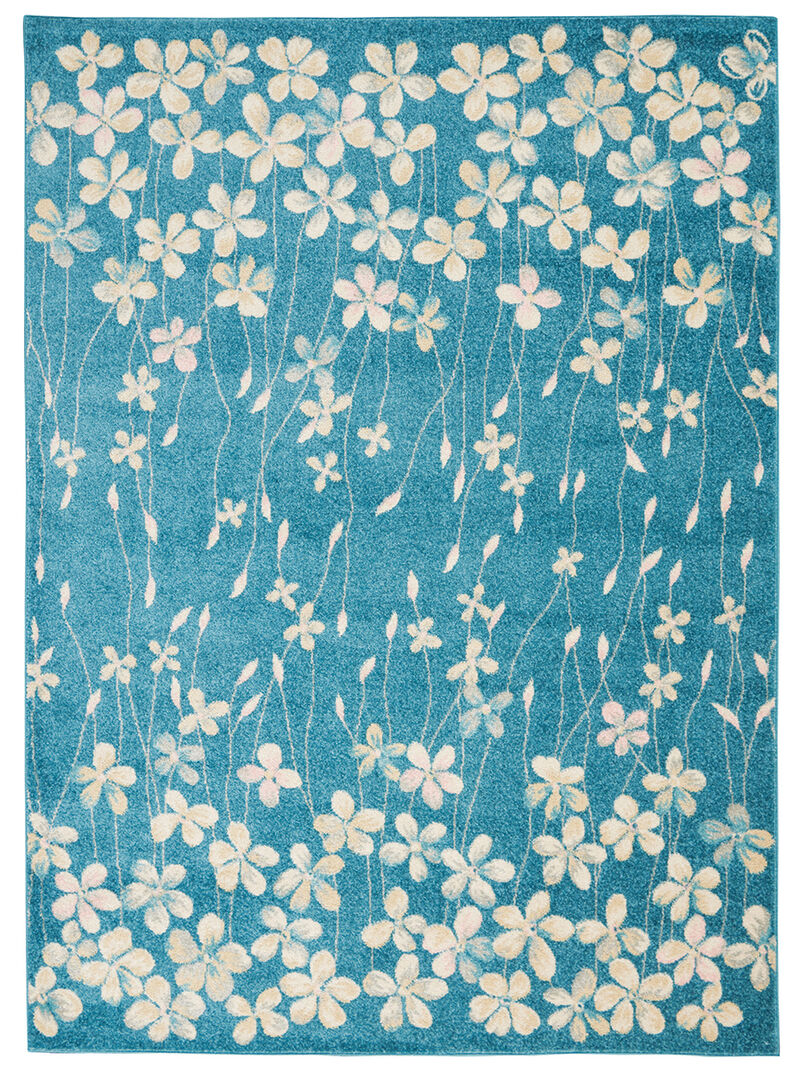 Tranquil TRA04 Turquoise 6' x 9' Rug