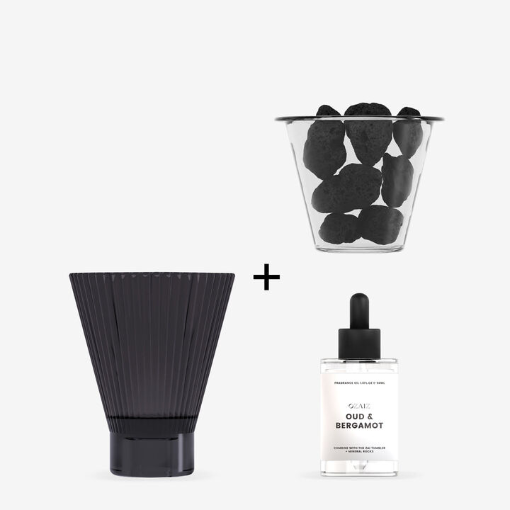 Zai Lava Rock Diffuser - Oud & Bergamot