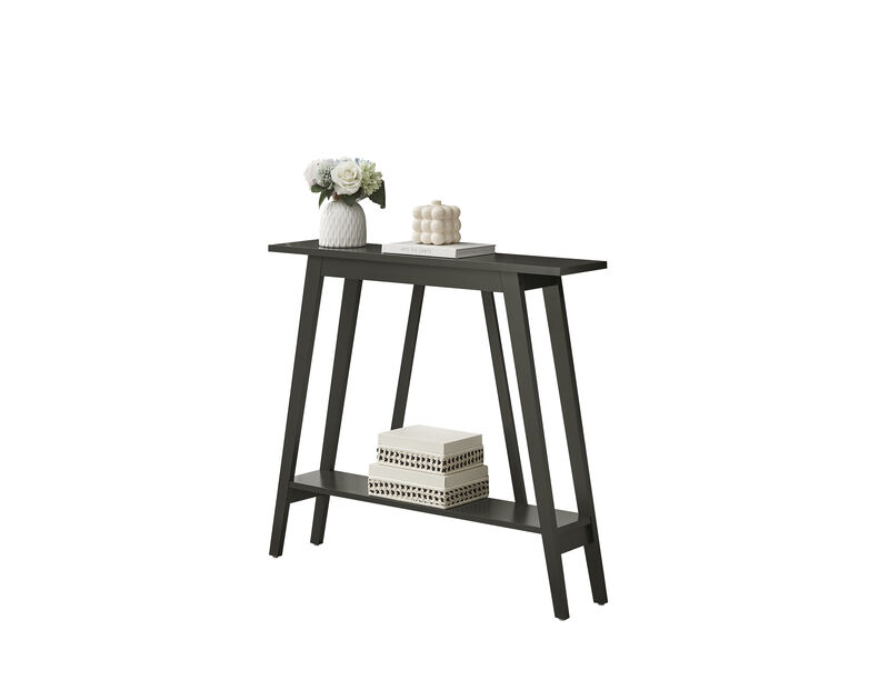 Kings Brand Furniture Conway Console Table Functional Narrow Wood Accent Entryway Table with Storage Shelf image number 0