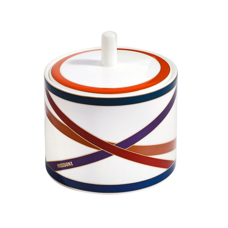 Sugar Pot NASTRI MULTICOLOR, diam. 3.39", H 3.54" image number 2