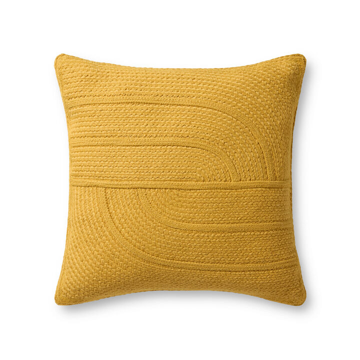 Yellow 20''x20'' Cover w/Poly Pillow