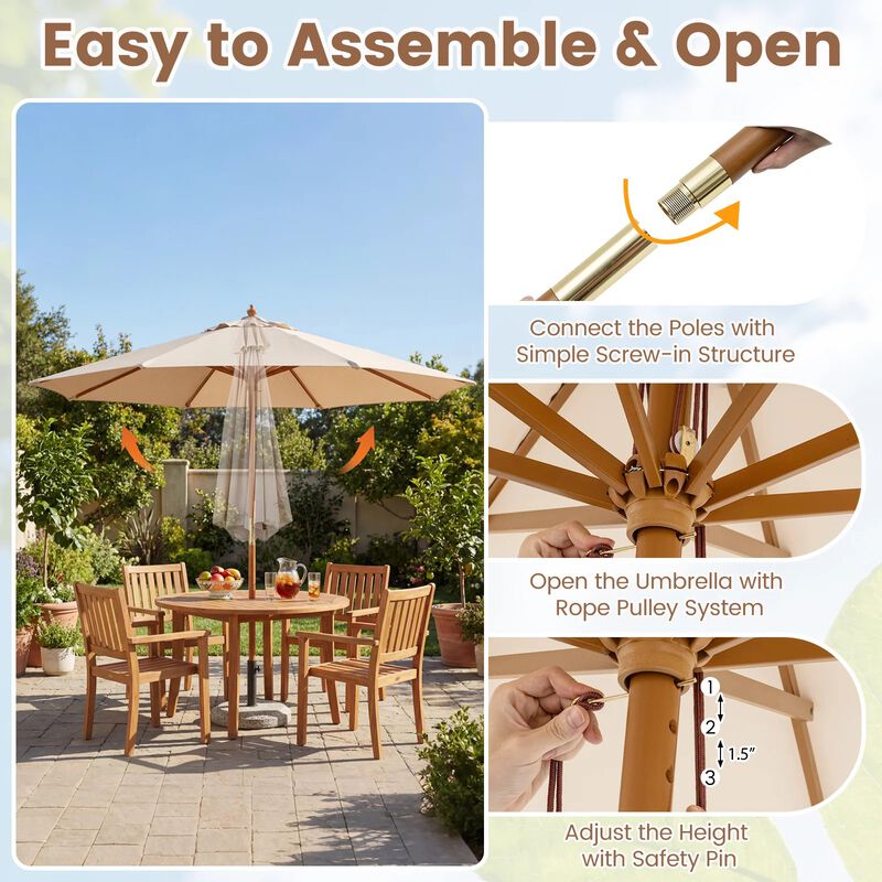 blue 10 ft patio umbrella Sonkuki 10-ft Steel Blue No-tilt Offset Patio Umbrella SD-R10Q at Lowes.com