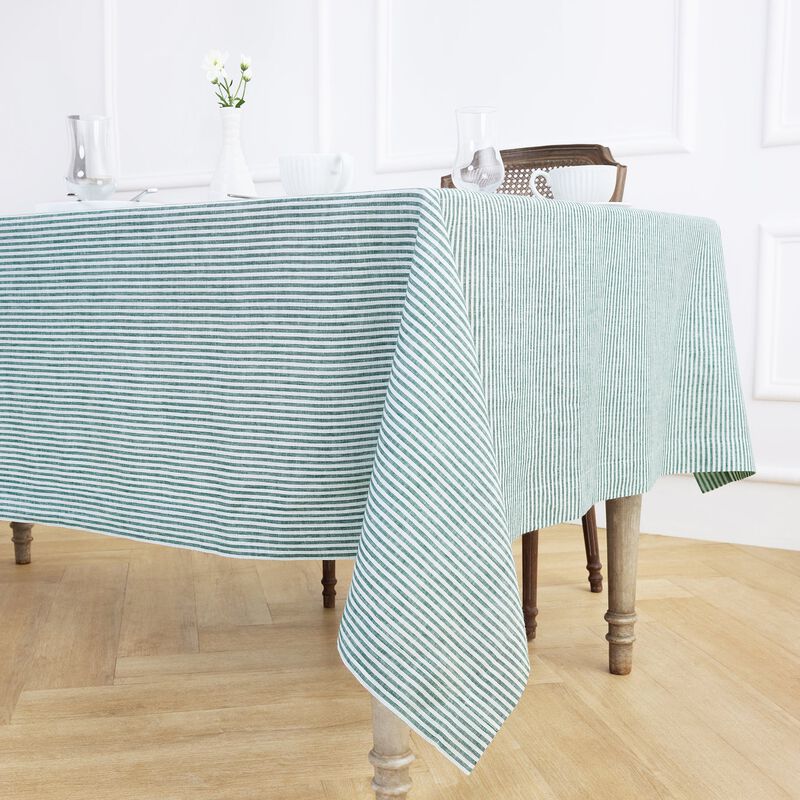 Linen Tablecloth - Narrow Stripe image number 2