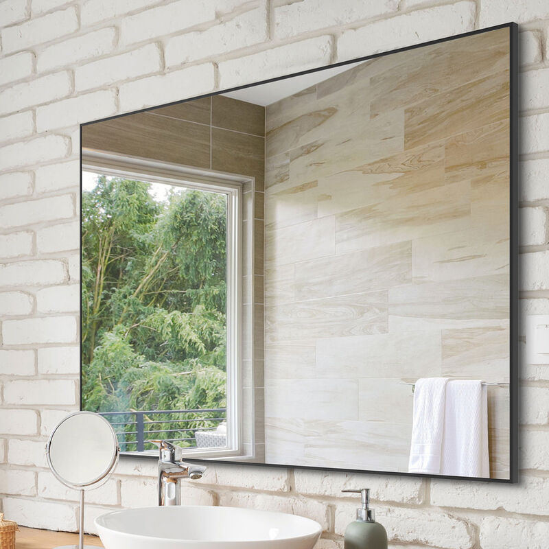 ELEMENT ACE Modern Aluminum Framed Wall Mirror for Versatile Room Decoration and Functional Home Use image number 7