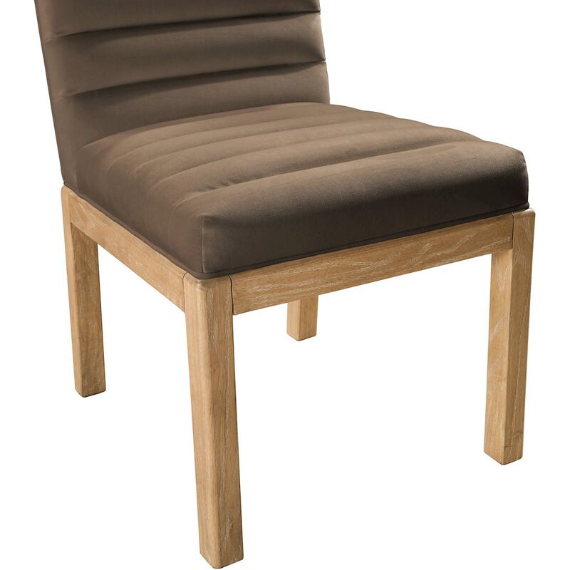Meridian Furniture Evelyn Saddle Velvet Dining Chair