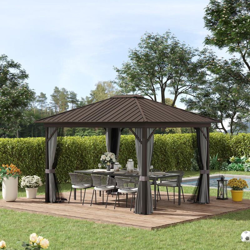 Hivvago 10x10 Pop Up Canopy Tent with Sidewalls image number 1