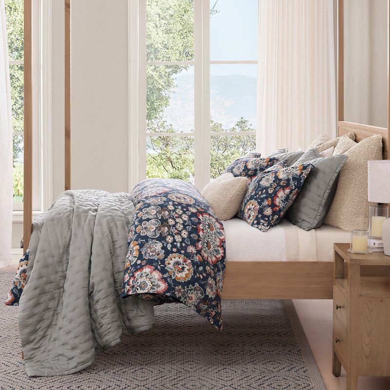 Derby Washed Linen King Comforter Set image number 2