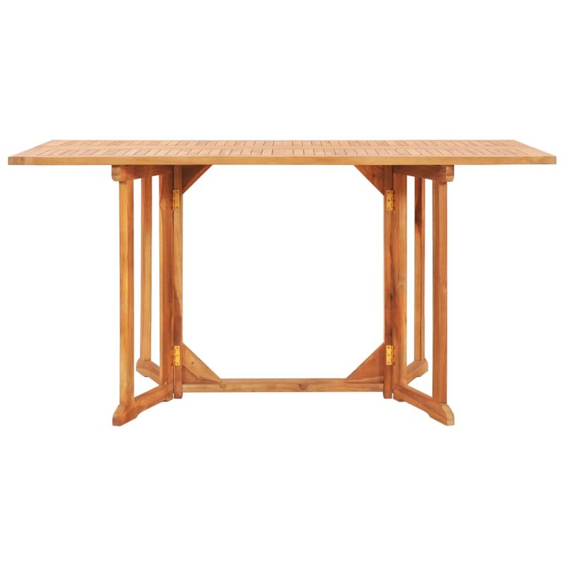 vidaXL Folding Butterfly Garden Table 59.1"x35.4"x29.5" Solid Teak Wood