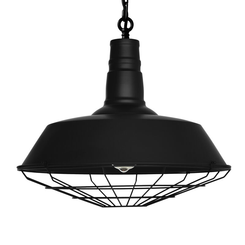 Morgan 1 Light Down Pendant With Black Finish