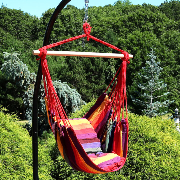 Sunnydaze Cotton/Polyester Hammock Chair with Cushion