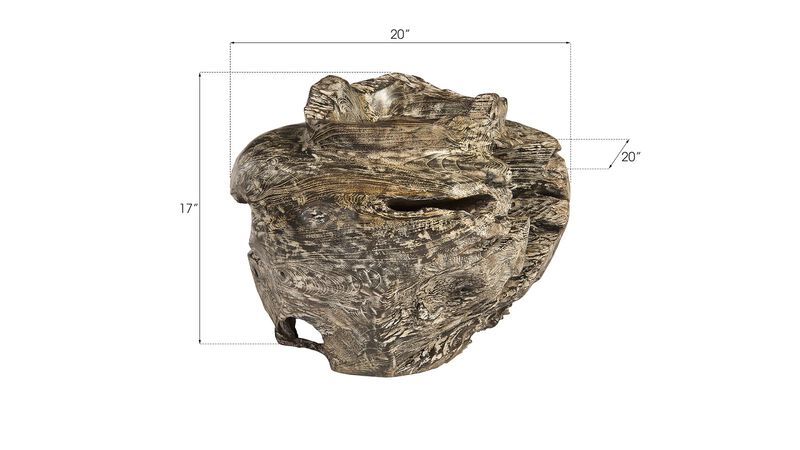 Teak Planter Black Wash