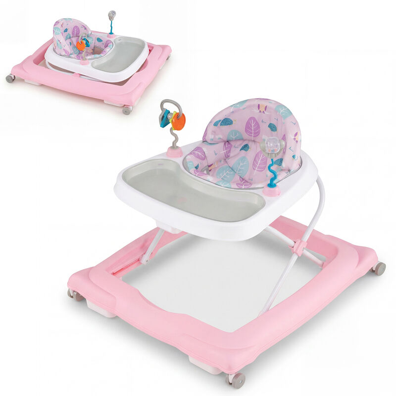 Foldable Baby Walker with Removable Seat and Adjustable Height image number 6