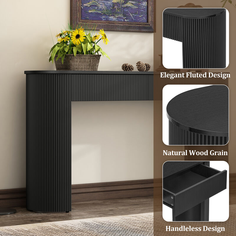 Merax Modern Console Table with Storage for Entryway