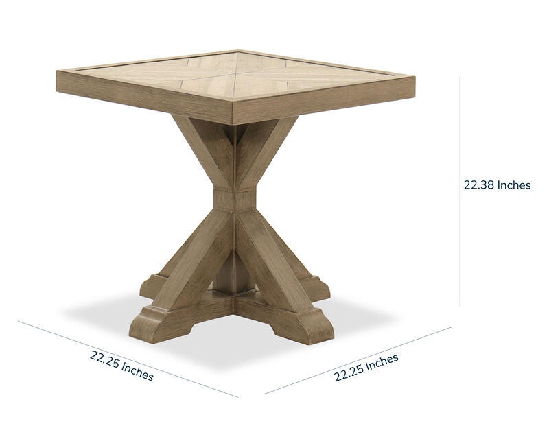 Beachcroft Beige Square End Table image number 3