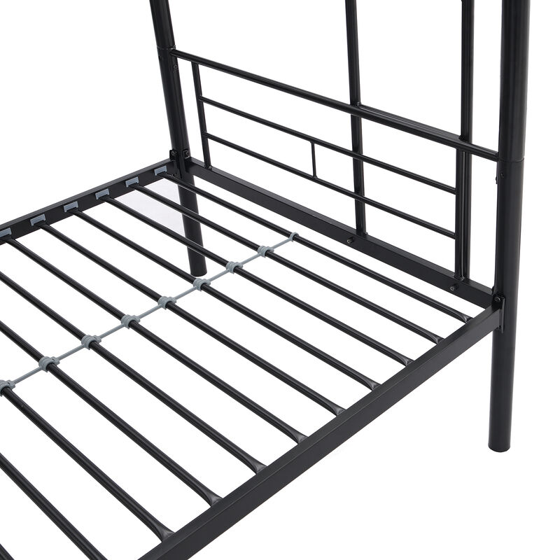 Merax Twin Over Twin Bunk Bed with Sturdy Steel Frame