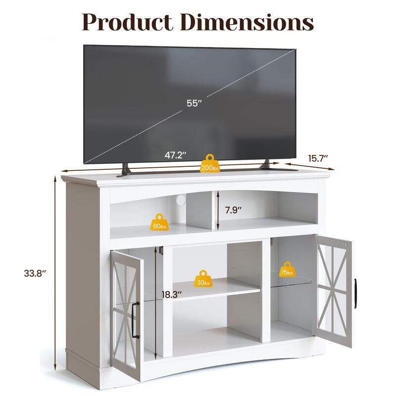 Grupre Farmhouse TV Stand image number 8
