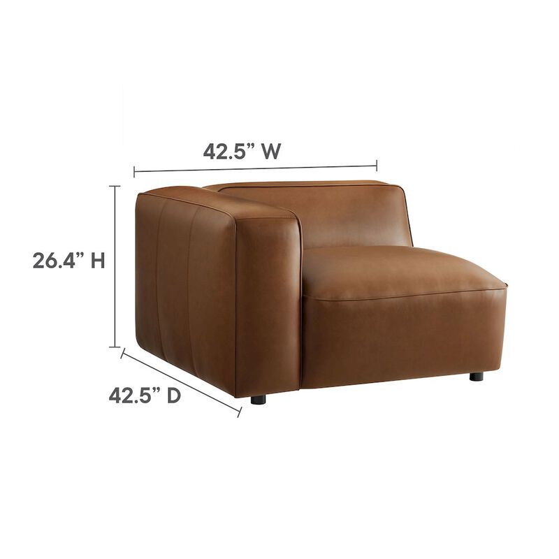 Auren 3-Piece Upholstered Vegan Leather Modular Sofa image number 1