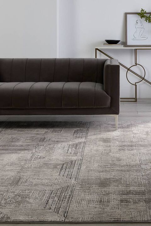 Graphite Sublime Silver Cloud 9' x 12' Rug
