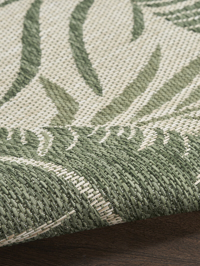 Garden Oasis GOA02 Ivory/Green 2' x 4' Rug