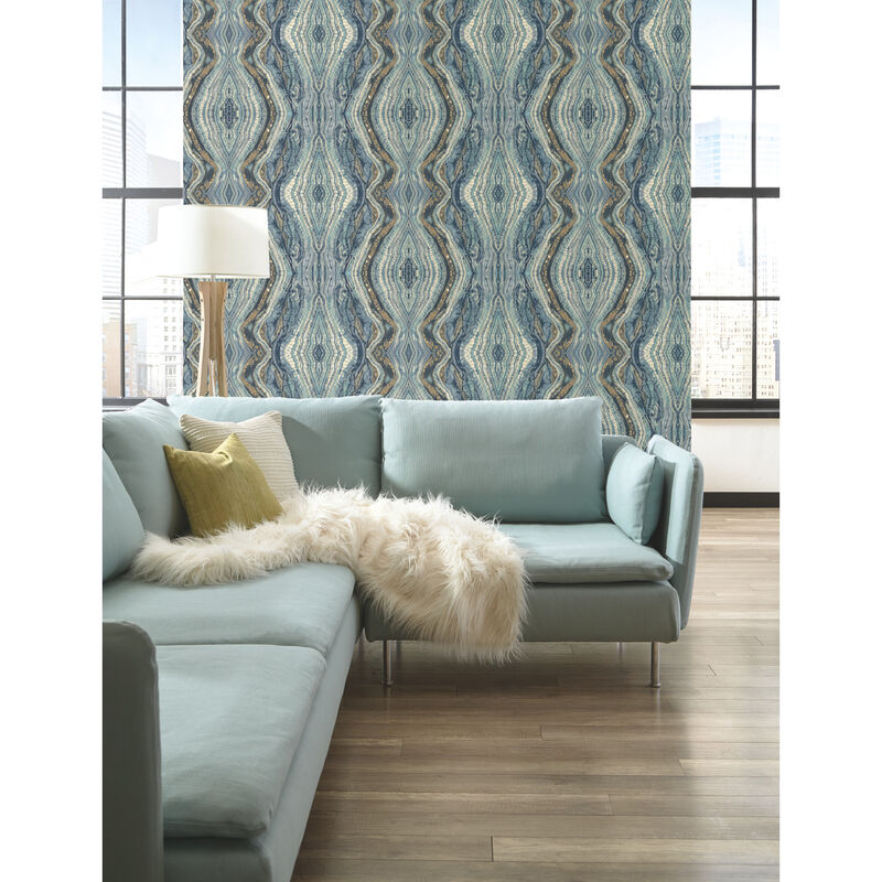Kaleidoscope Blue Wallpaper image number 4