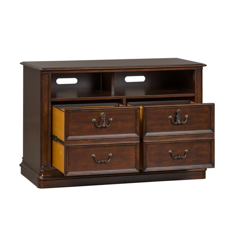 Liberty Furniture Brayton Manor Jr Executive Media Lateral File in Cognac image number 2