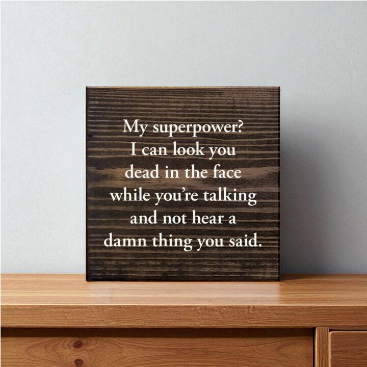 Funny Sarcastic Wooden Sign Wall Decor for Home or Office