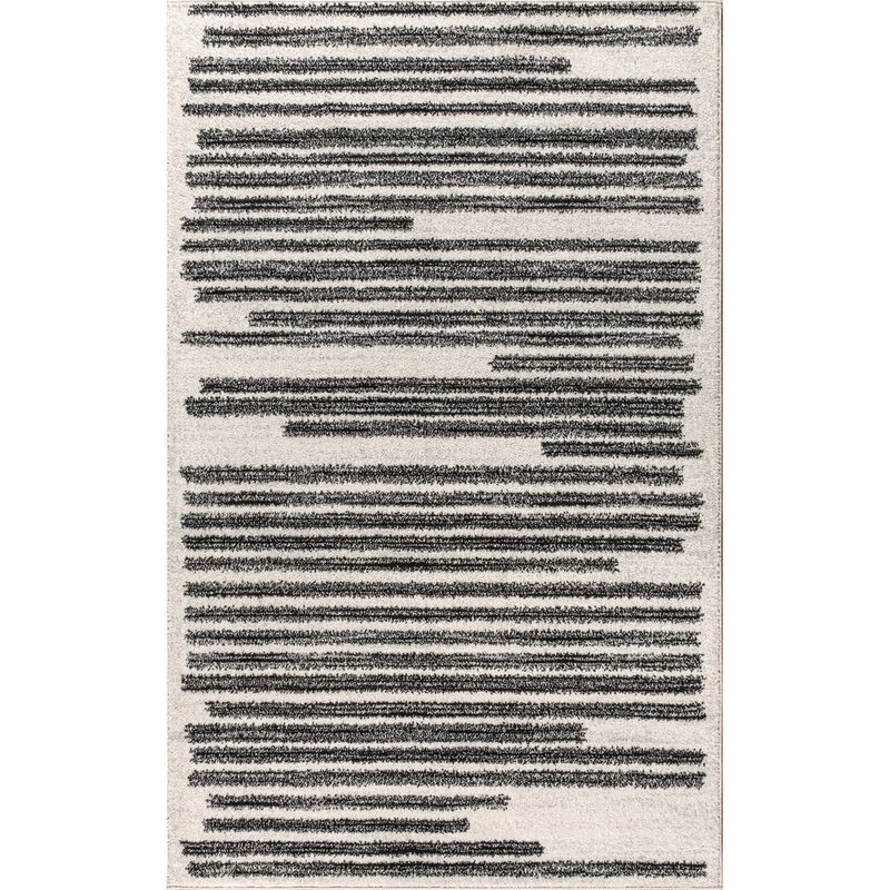 Khalil Modern Berber Stripe Area Rug