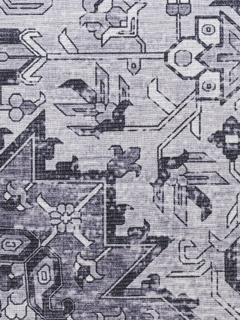 Nourison Washables NWB15 Charcoal/Gray 8' x 10' Rug