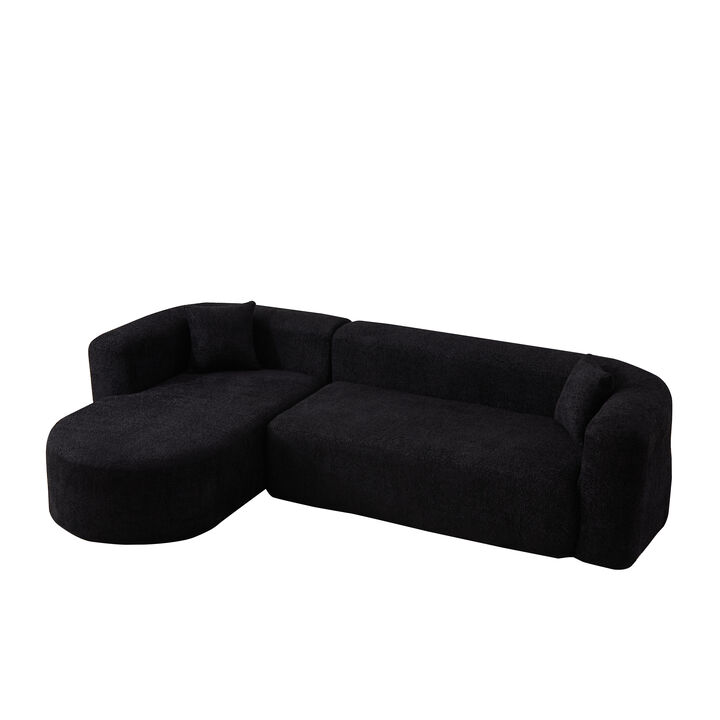 Cetram  L-Shaped Modular Sectional Sofa