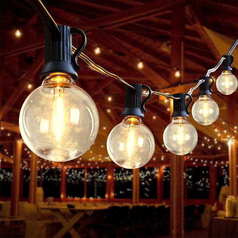 50-Light 98 ft. Outdoor Plug-in Integrated LED Edison String Light image number 6