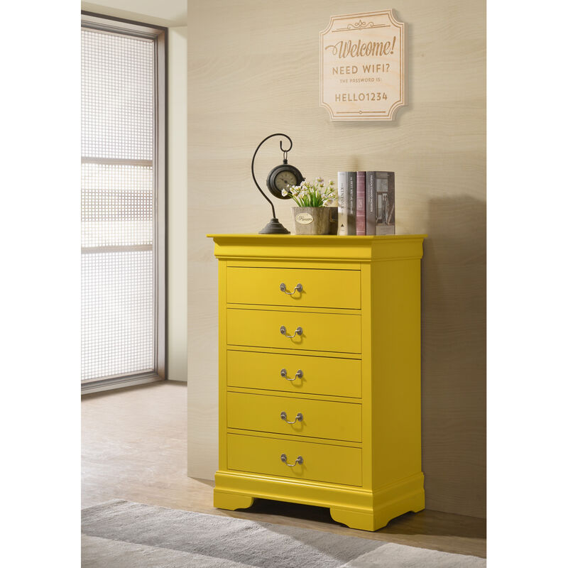 Louis Philippe G3102-CH Chest, Yellow