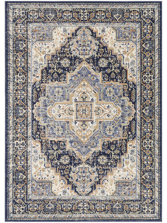 Nourison Essentials Persian NRE07 Navy 6' x 9' Rug