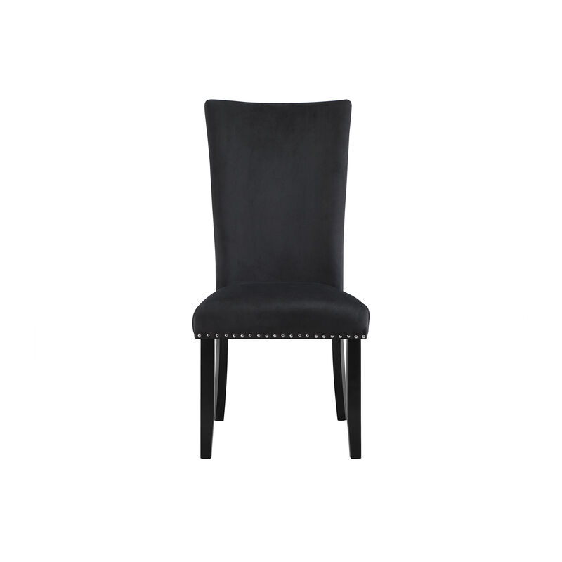 Black Contemporary Dining Chairs Set of 2 image number 0