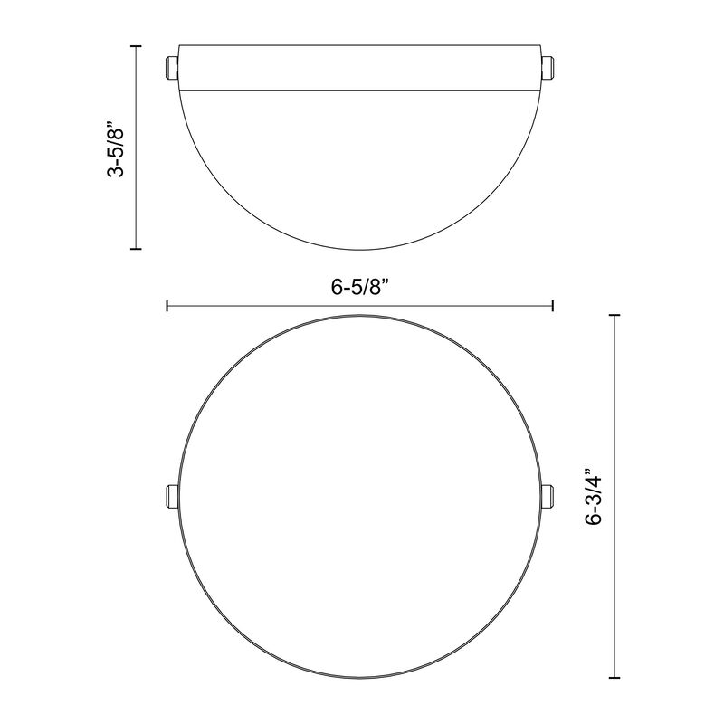 Globo 7-in Damp-Rated Dimmable LED Wall/Vanity Light image number 5